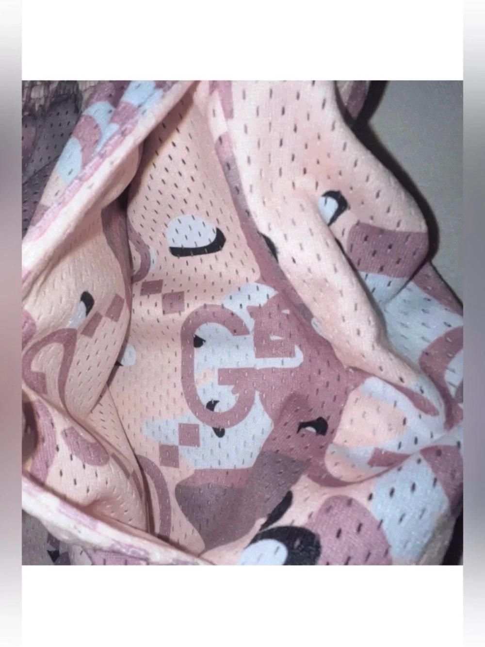 Bravest Studios GUCCI BIG GG All Over Print AOP Athletic Mesh Sports Shorts XXL